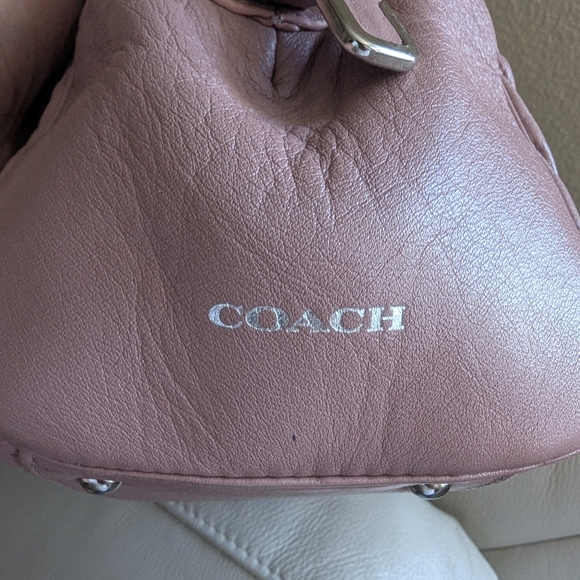 Coach Madison Gathered Twist Leather Satchel - Picture 7 of 11